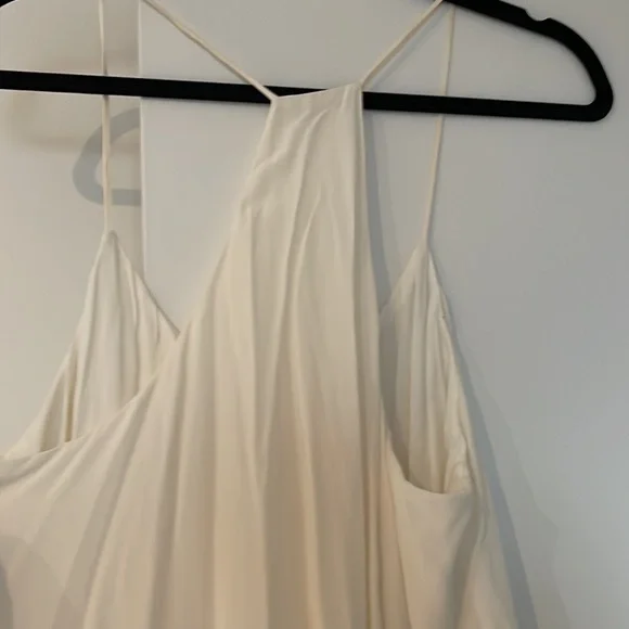 Anine Bing 100% Silk White Mini Dress - Picture 6 of 7